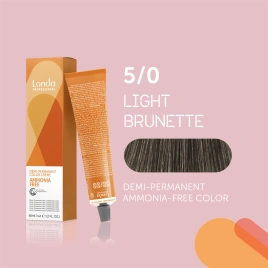 NEW Тонирующая краска для волос Londa AMMONIA FREE 5/0 светлый шатен 60 гр