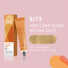 NEW Тонирующая краска для волос Londa AMMONIA FREE 9/73 очень светлый блонд кор-золот 60 гр