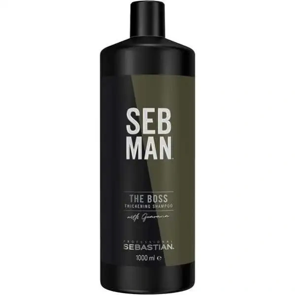 SEBMAN THE BOSS Освежающий мужской шампунь для увеличения объема 1000 мл фото 2