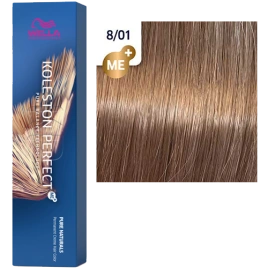 Стойкая краска для волос Wella KOLESTON PERFECT МЕ+ 8/01светло-русый (60гр)