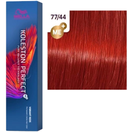 Стойкая краска для волос Wella KOLESTON PERFECT ME+ 77/44 вулканический красный 60 гр