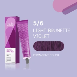 NEW Стойкая краска для волос Londa LONDACOLOR 5/6 светлый шатен фиолетовый 60 гр
