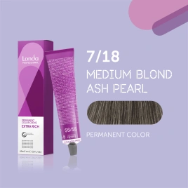 NEW Стойкая краска для волос Londa LONDACOLOR 7/18 60гр