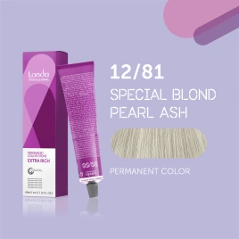 NEW Стойкая краска для волос Londa LONDACOLOR 12/81 специальный блонд жемчужно-пепельный 60 гр