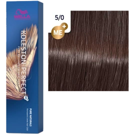 Стойкая краска для волос Wella KOLESTON PERFECT МЕ+ 5/0 светло-коричневый 60 гр