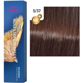 Стойкая краска для волос Wella KOLESTON PERFECT МЕ+ 5/37 золотисто-коричневый (60гр)