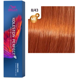 Стойкая краска для волос Wella KOLESTON PERFECT ME + 8/43 боярышник (60гр)