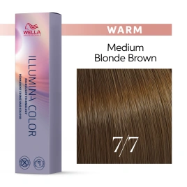 Стойкая краска для волос Wella ILLUMINA COLOR 7/7 блонд коричневый 60 гр