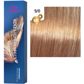 Стойкая краска для волос Wella KOLESTON PERFECT МЕ+ 9/0 яркий блонд 60 гр