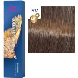Стойкая краска для волос Wella KOLESTON PERFECT МЕ+ 7/17 блонд пепельно-коричневый 60 гр