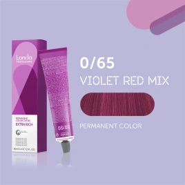 NEW Стойкая краска для волос Londa LONDACOLOR 0/65 фиолетово-красный микстон 60 гр
