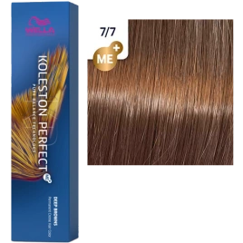 Стойкая краска для волос Wella KOLESTON PERFECT МЕ+ 7/7 блонд коричневый 60 гр