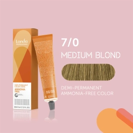 NEW Тонирующая краска для волос Londa AMMONIA FREE 7/0 шатен 60 гр