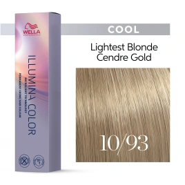 Стойкая краска для волос Wella ILLUMINA COLOR 10/93 яркий блонд золотистый сандре 60 гр