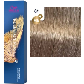 Стойкая краска для волос Wella KOLESTON PERFECT МЕ+ 8/1 светлый блонд пепельный 60 гр