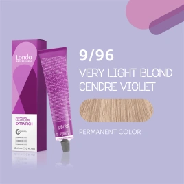 NEW Стойкая краска для волос Londa LONDACOLOR 9/96 очень светл блонд сандрэ фиолетовый 60 гр