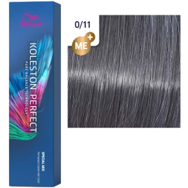 Стойкая краска для волос Wella KOLESTON PERFECT МЕ+ 0/11 пепельный 60 гр