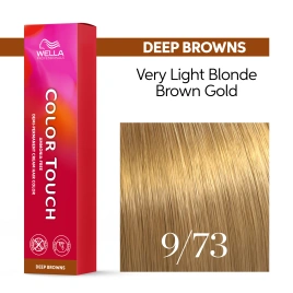 Тонирующая краска для волос Wella COLOR TOUCH 9/73 оч.светлый блонд коричнево-золотистый 60 гр