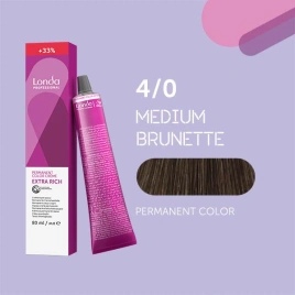NEW Стойкая краска для волос Londa LONDACOLOR 4/0 шатен НОВЫЙ ОБЪЁМ 80 гр