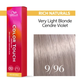Тонирующая краска для волос Wella COLOR TOUCH 9/96 очень светлый блонд  сандрэ фиолетовый 60 гр