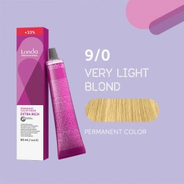 NEW Стойкая краска для волос Londa LONDACOLOR 9/0 очень светлый блонд НОВЫЙ ОБЪЁМ 80 гр
