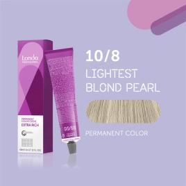 NEW Стойкая краска для волос Londa LONDACOLOR 10/8 яркий блонд жемчужный  60 гр