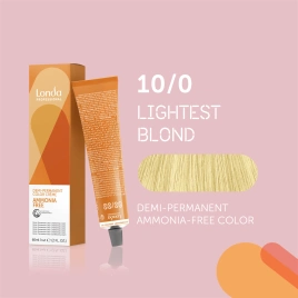 NEW Тонирующая краска для волос Londa AMMONIA FREE 10/0 яркий блонд 60 гр