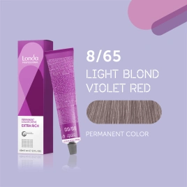 NEW Стойкая краска для волос Londa LONDACOLOR 8/65 холодный розовый Pricmatic 60 гр