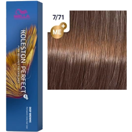 Стойкая краска для волос Wella KOLESTON PERFECT МЕ+ 7/71 янтарная куница 60 гр