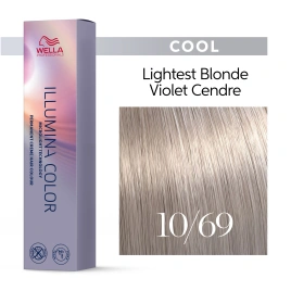 Стойкая краска для волос Wella ILLUMINA COLOR 10/69 яркий блонд фиолетовый сандре 60 гр