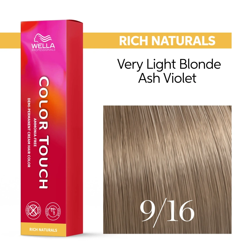 Тонирующая краска для волос Wella COLOR TOUCH 9/16 горный хрусталь 60 гр фото 2