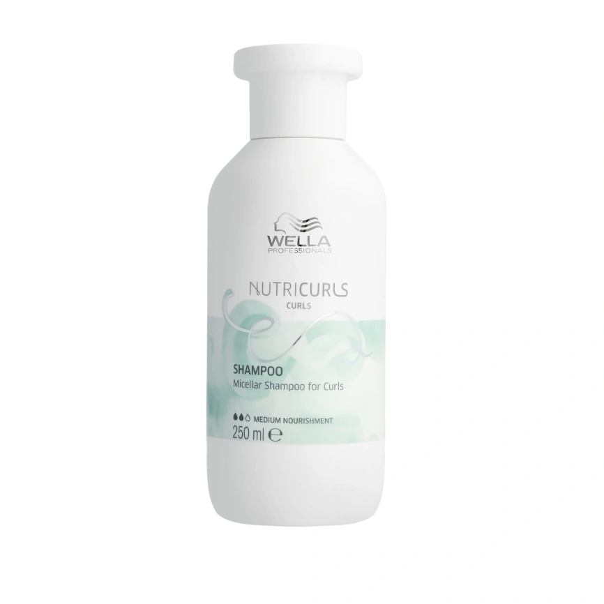 Wella NUTRICURLS Мицеллярный шампунь для кудрявых волос 250 мл фото 1