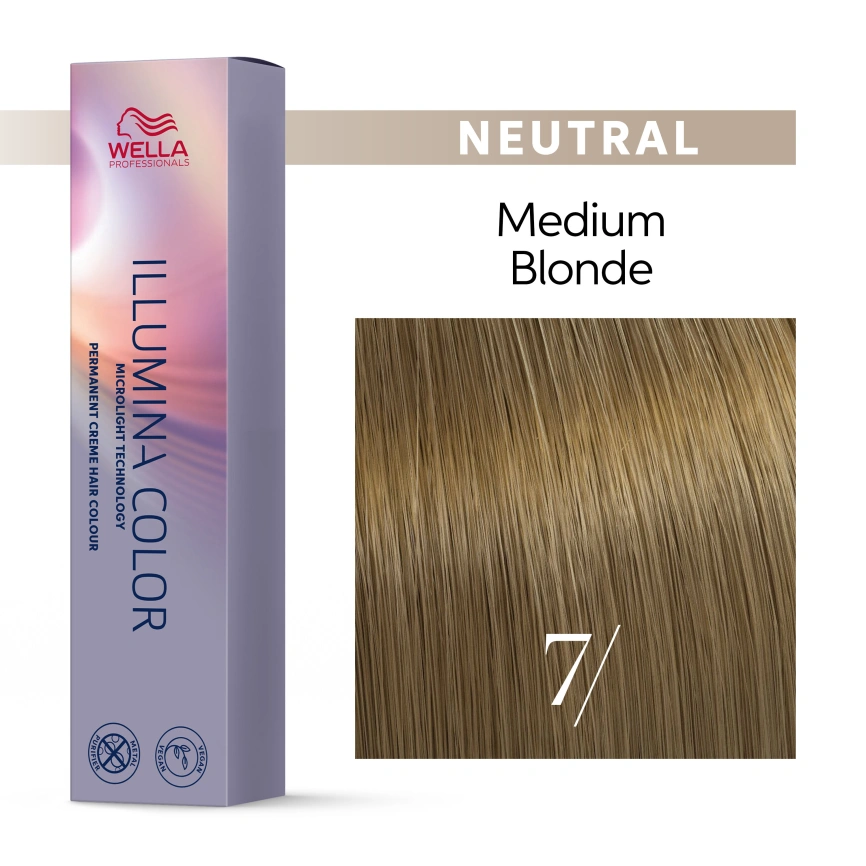 Стойкая краска для волос Wella ILLUMINA COLOR 7/ блонд 60 гр фото 1