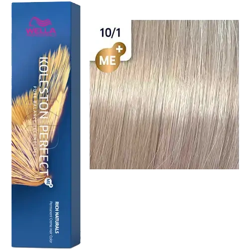 Стойкая краска для волос Wella KOLESTON PERFECT МЕ+ 10/1 яркий блонд пепельный 60 гр фото 2