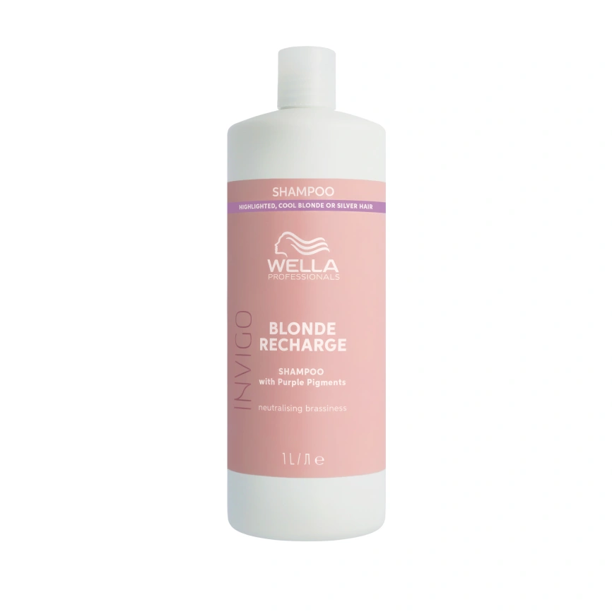 Wella INVIGO BLONDE RECHARGE Шампунь-нейтрализатор желтизны 1000 мл фото 1