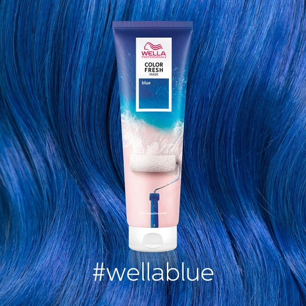 Wella COLOR FRESH оттеночная маска Синий 150 мл фото 4