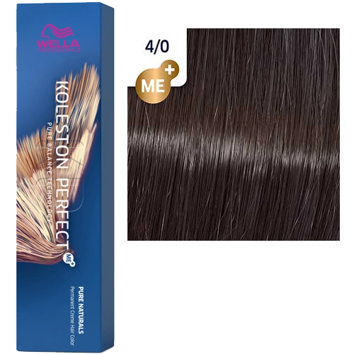Стойкая краска для волос Wella KOLESTON PERFECT МЕ+ 4/0 средне-коричневый 60 гр фото 1