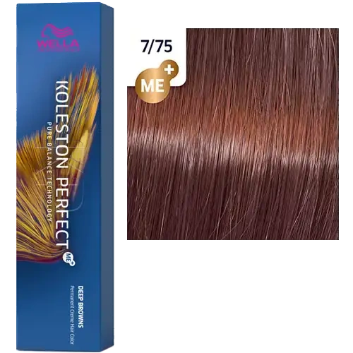 Стойкая краска для волос Wella KOLESTON PERFECT МЕ+ 7/75 светлый палисандр 60 гр фото 2