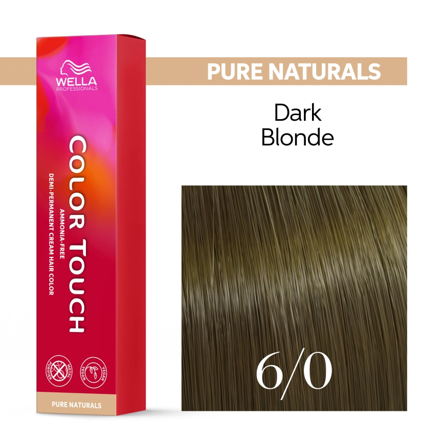 Тонирующая краска для волос Wella COLOR TOUCH 6/0 темный блонд 60 гр фото 1