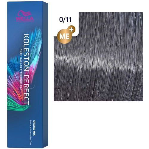 Стойкая краска для волос Wella KOLESTON PERFECT МЕ+ 0/11 пепельный 60 гр фото 1