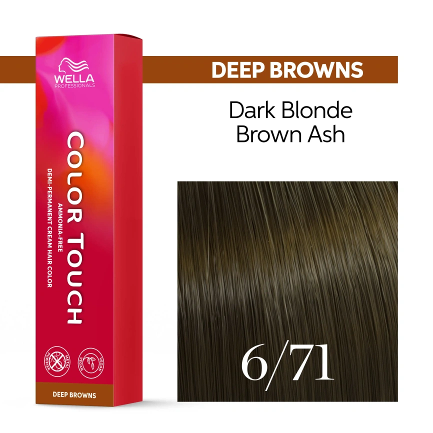 Тонирующая краска для волос Wella COLOR TOUCH 6/71 королевский соболь 60 гр фото 2