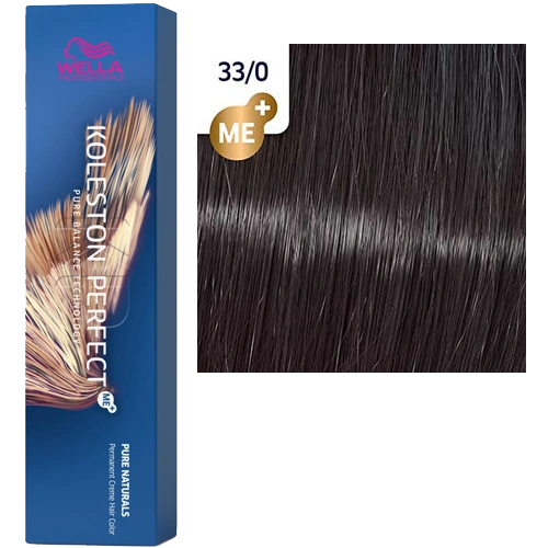Стойкая краска для волос Wella KOLESTON PERFECT МЕ+ 33/0 темно-коричневый интенсивный 60 гр фото 1