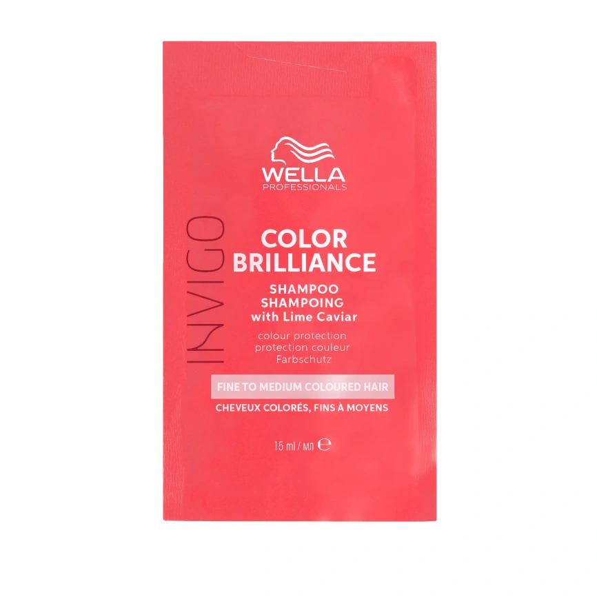 Wella INVIGO COLOR BRILLIANCE Шампунь для окрашенных нормальных и тонких волос 15 мл фото 2