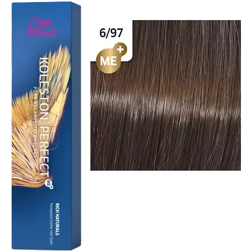 Стойкая краска для волос Wella KOLESTON PERFECT МЕ+ 6/97 темный блонд сандре коричневый 60 гр фото 2