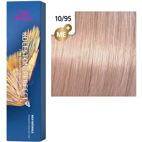 Стойкая краска для волос Wella KOLESTON PERFECT МЕ+ 10/95 ледяной блонд с каплей розового 60 гр фото 2