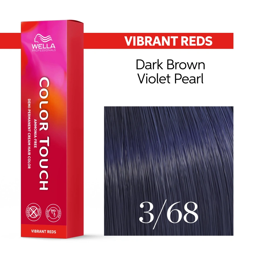 Тонирующая краска для волос Wella COLOR TOUCH 3/68 пурпурный дождь 60 гр фото 2
