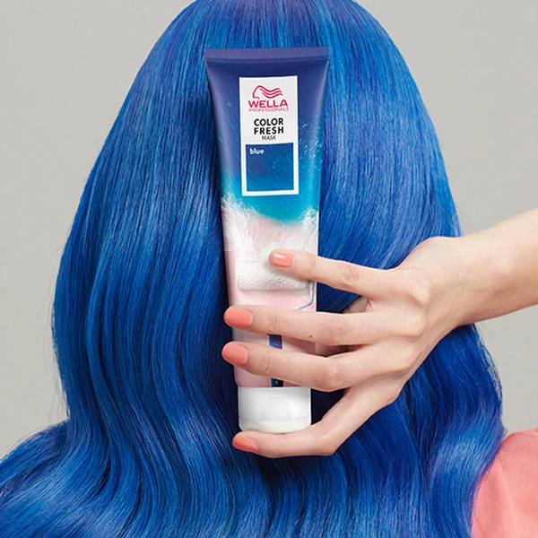 Wella COLOR FRESH оттеночная маска Синий 150 мл фото 3