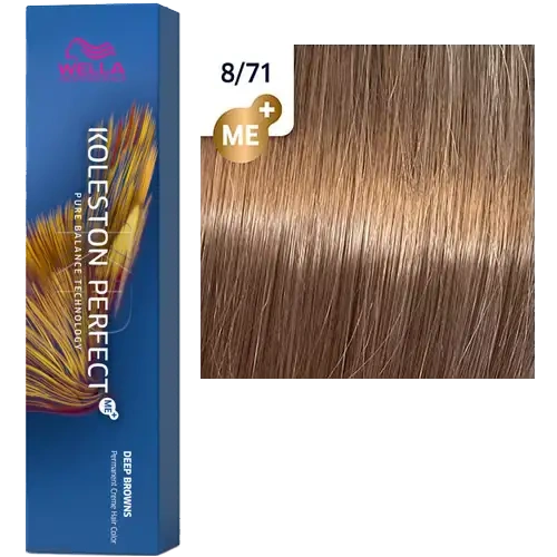 Стойкая краска для волос Wella KOLESTON PERFECT МЕ+ 8/71 дымчатая норка 60 гр фото 2