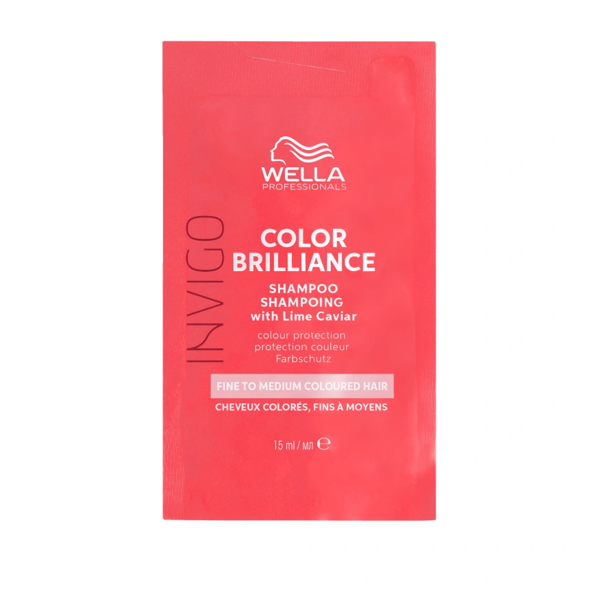 Wella INVIGO COLOR BRILLIANCE Шампунь для окрашенных нормальных и тонких волос 15 мл фото 1