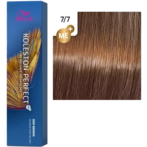 Стойкая краска для волос Wella KOLESTON PERFECT МЕ+ 7/7 блонд коричневый 60 гр фото 2